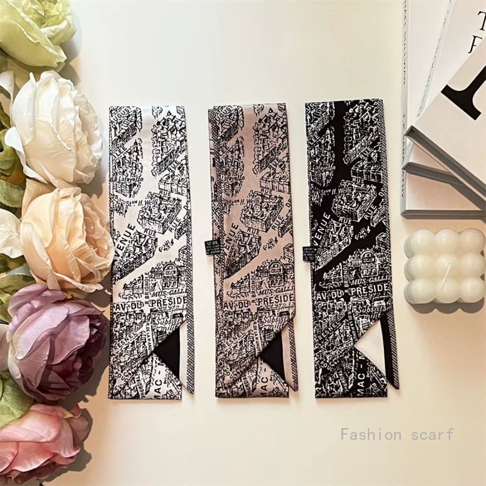 Tarot New Four-Season Versatile Construction Girls Wrap Bag Ribbon Streamer Small Scarf Wholesale Bag Die Luxury Gift