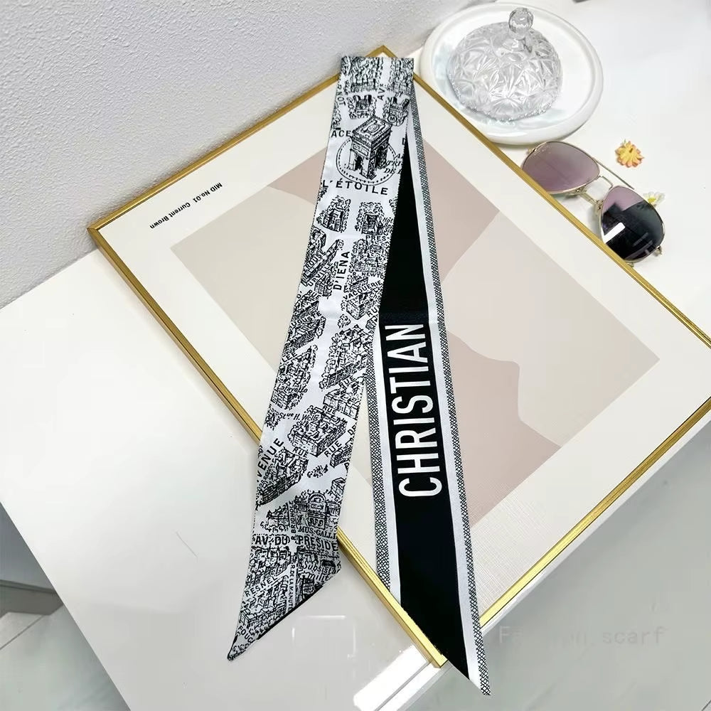Tarot New Four-Season Versatile Construction Girls Wrap Bag Ribbon Streamer Small Scarf Wholesale Bag Die Luxury Gift
