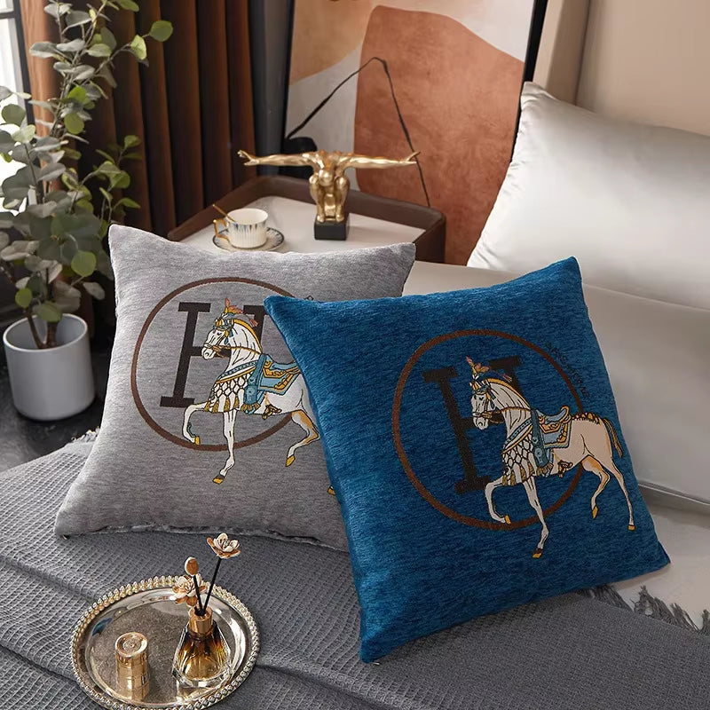Luxury-Style Fashion Cable Knit Creative Print Soft and Comfortable Throw Pillow Cover