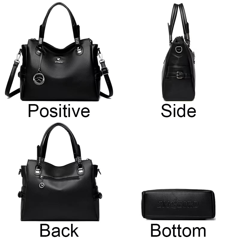 Real Women Soft Leather Shoulder Bags Luxury Women'S Bag High Quality Ladies Handbag Fashion Female Messenger Bag Large Tote Sac