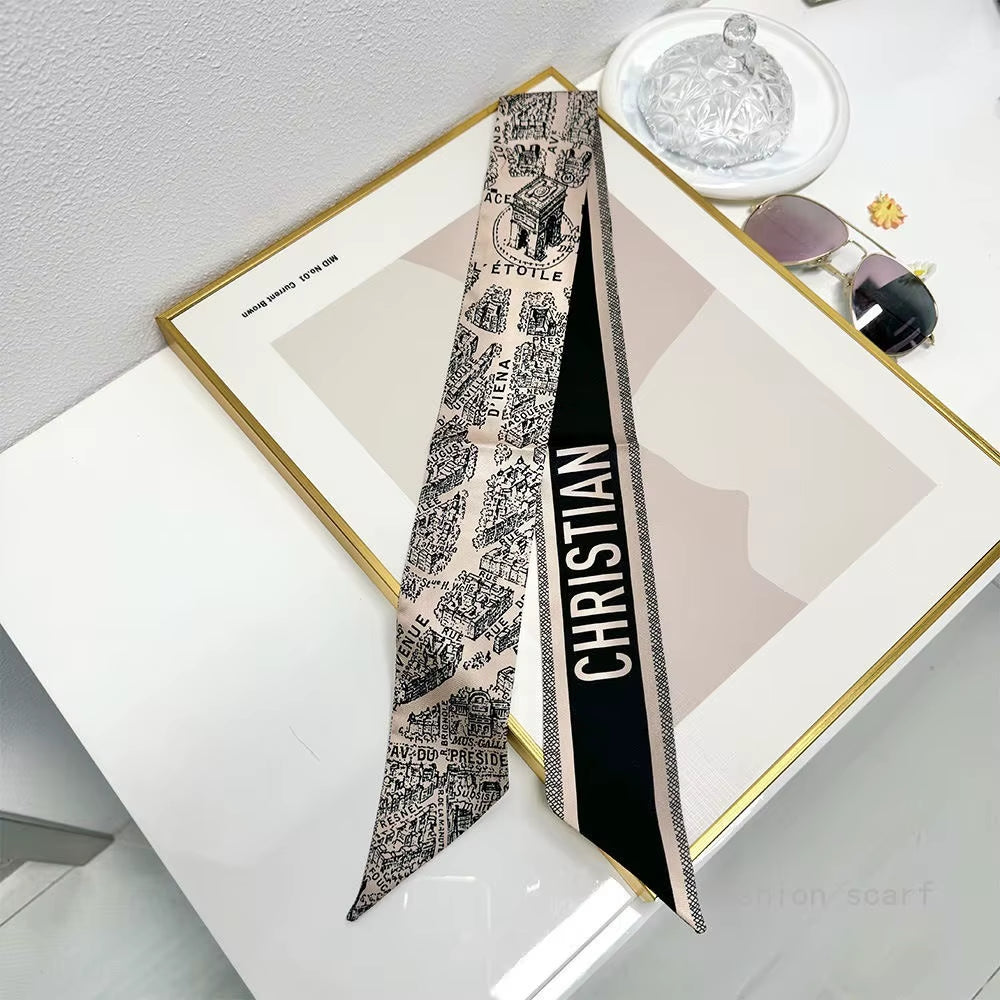 Tarot New Four-Season Versatile Construction Girls Wrap Bag Ribbon Streamer Small Scarf Wholesale Bag Die Luxury Gift
