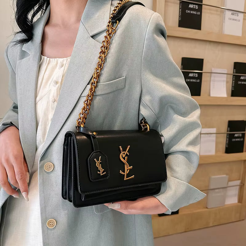 Designer Style Bag - 2025 New Model Chain Shoulder Bag, Classic High-End Crossbody Bag, Small Square Bag