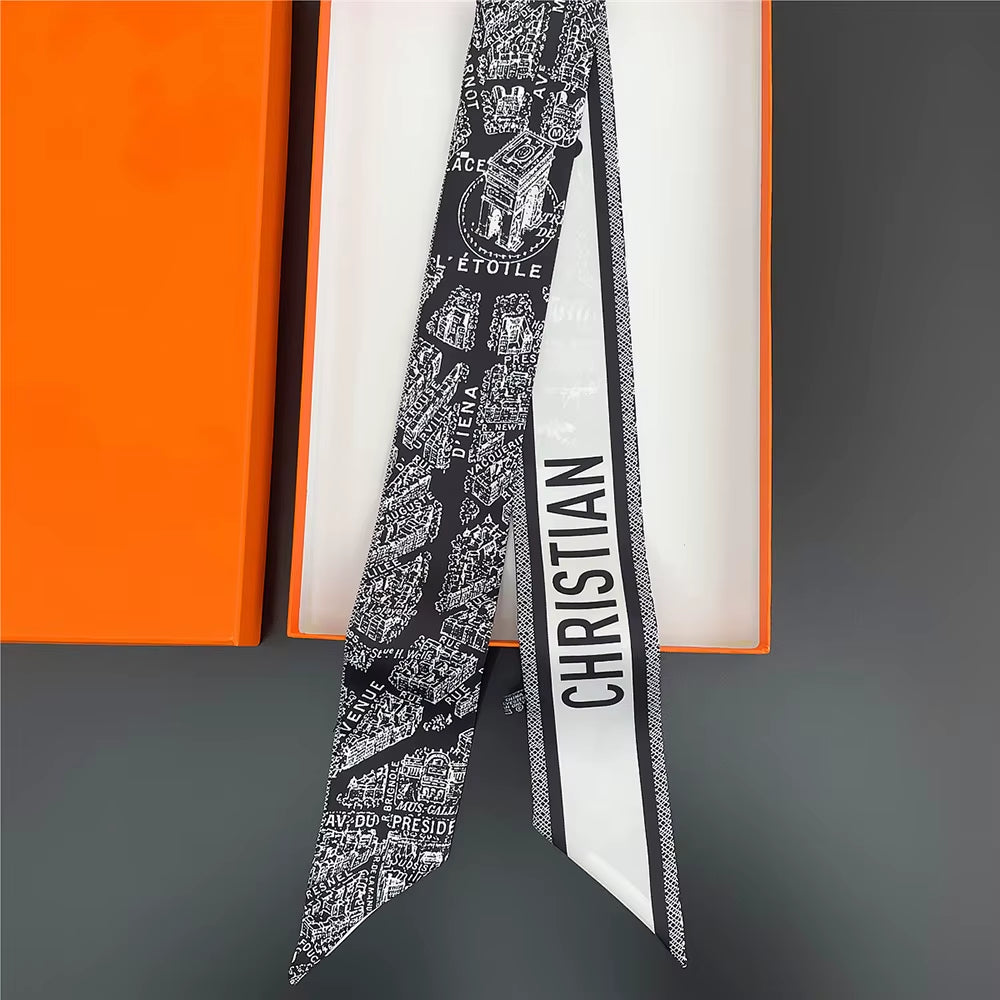 Tarot New Four-Season Versatile Construction Girls Wrap Bag Ribbon Streamer Small Scarf Wholesale Bag Die Luxury Gift