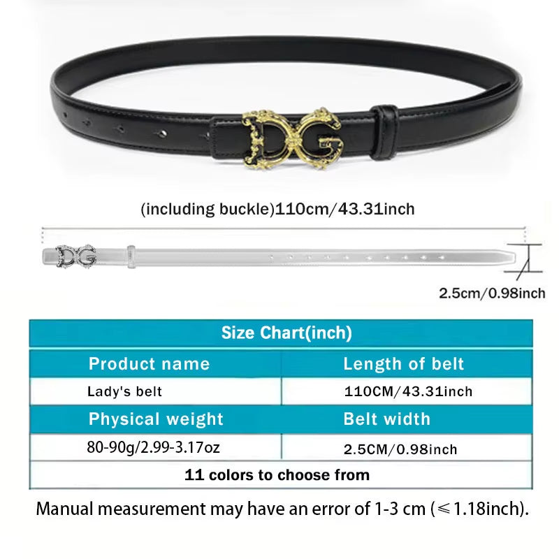 2025 High-Quality Alloy Buckles Buckle Ladies Belt Forpants Jeans Dress Famous Brand Belt