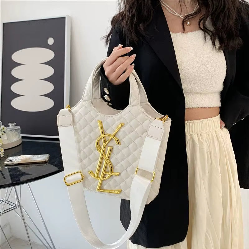 Designer Style Bag - 2025 New Model Classic High-End Casual Mother-And-Daughter Bag, Fashionable Diamond-Patterned Tote Bag