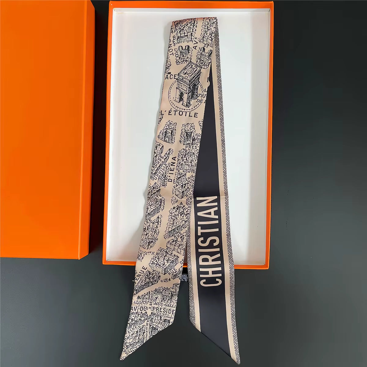 Tarot New Four-Season Versatile Construction Girls Wrap Bag Ribbon Streamer Small Scarf Wholesale Bag Die Luxury Gift