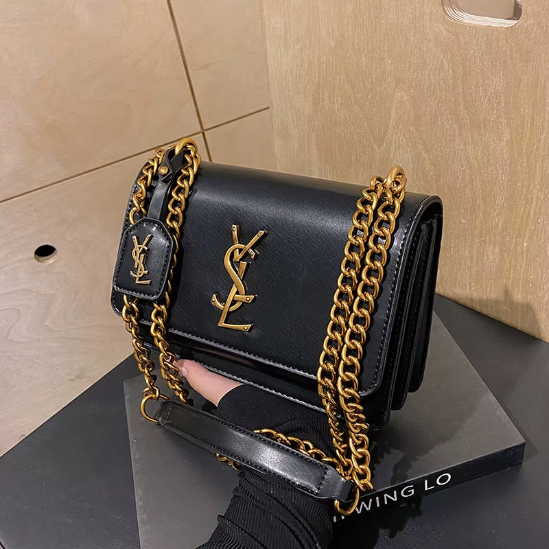 High-End Underarm Bag for Women, 2025 New Style, Chain Strap, Single Shoulder Bag, Trendy Crossbody Bag, Small Square Bag