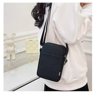 New Fashion Simple Casual Shoulder Messenger Bag, Women'S Portable Mobile Phone Bag, Vertical Coin Key Bank Card Shoulder Bag
