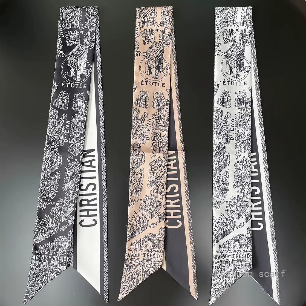 Tarot New Four-Season Versatile Construction Girls Wrap Bag Ribbon Streamer Small Scarf Wholesale Bag Die Luxury Gift