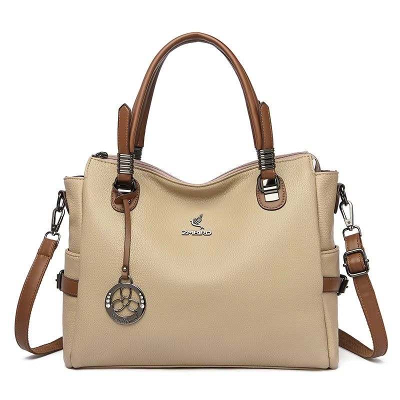 Real Women Soft Leather Shoulder Bags Luxury Women'S Bag High Quality Ladies Handbag Fashion Female Messenger Bag Large Tote Sac