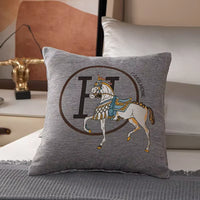 Luxury-Style Fashion Cable Knit Creative Print Soft and Comfortable Throw Pillow Cover