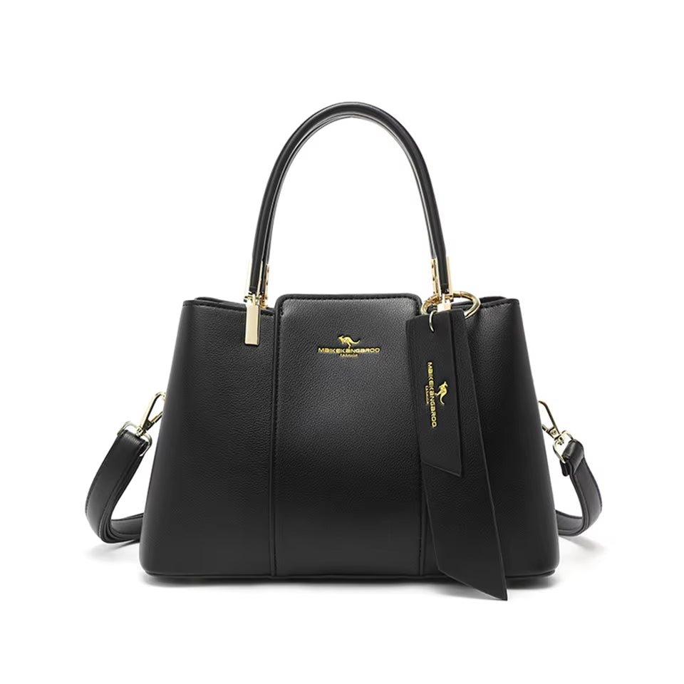 Luxury Handbag Fashion Print Large Capacity Soft Leather Women Shoulder Crossbody Bag Leisure Designer Ladies Purses and Handbag