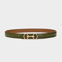 2.4Cm Belts for Women Girls Fashion Waist Belt Cowhide Leather Simple 8 Metal Pin Buckle Belt Leisure Dress Jeans Waistband