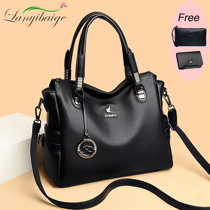 Real Women Soft Leather Shoulder Bags Luxury Women'S Bag High Quality Ladies Handbag Fashion Female Messenger Bag Large Tote Sac