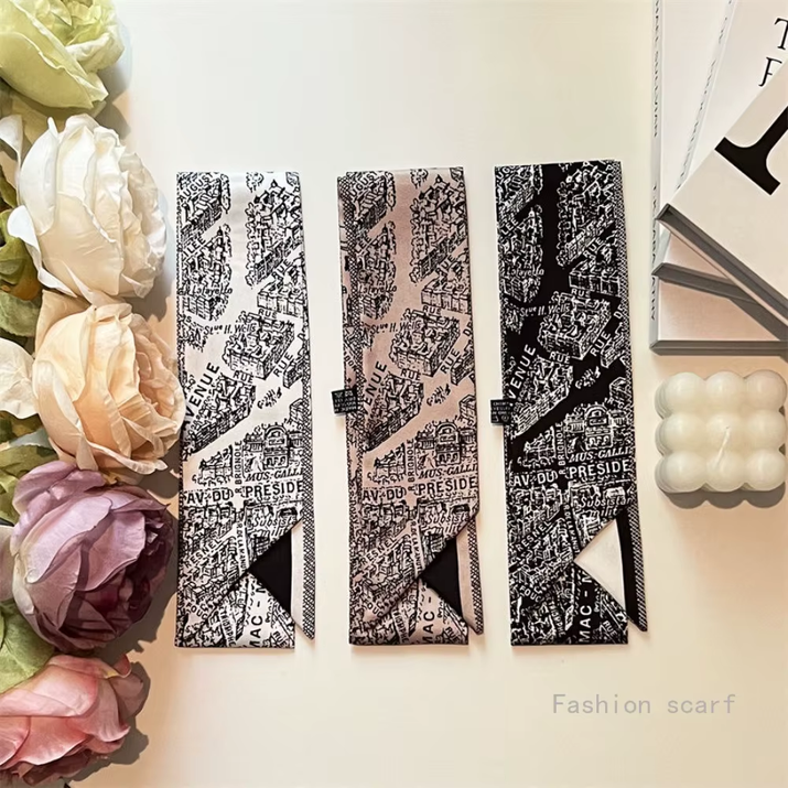 Tarot New Four-Season Versatile Construction Girls Wrap Bag Ribbon Streamer Small Scarf Wholesale Bag Die Luxury Gift