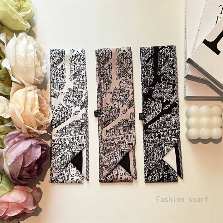 Tarot New Four-Season Versatile Construction Girls Wrap Bag Ribbon Streamer Small Scarf Wholesale Bag Die Luxury Gift