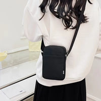 New Fashion Simple Casual Shoulder Messenger Bag, Women'S Portable Mobile Phone Bag, Vertical Coin Key Bank Card Shoulder Bag
