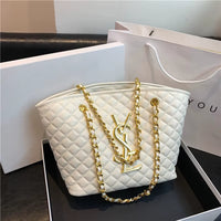 2025 New Model High-Class Women'S Bag: Trendy, Versatile, Fashionable Shoulder Bag with Large Capacity and Diamond Pattern Tote