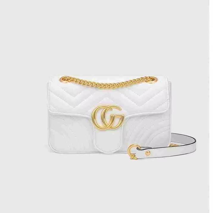 New Classic Leather Diamond-Pattern Chain Bag - Fashionable and Retro Crossbody Bag - Luxurious Designer Shoulder Bag - Handbag