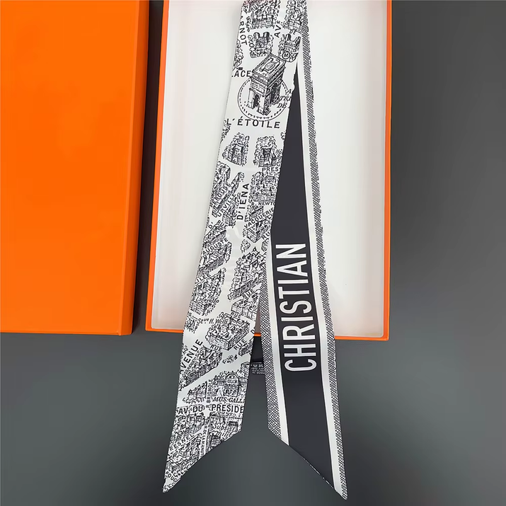 Tarot New Four-Season Versatile Construction Girls Wrap Bag Ribbon Streamer Small Scarf Wholesale Bag Die Luxury Gift
