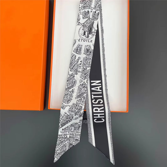 Tarot New Four-Season Versatile Construction Girls Wrap Bag Ribbon Streamer Small Scarf Wholesale Bag Die Luxury Gift