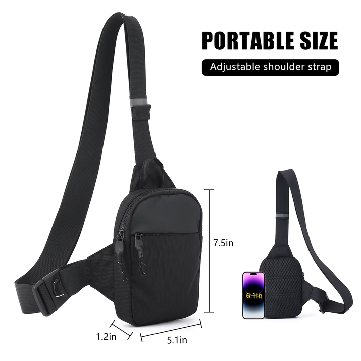 Factory Direct New Sports Chest Bag Men'S Small Size Backpack Women Messenger Bag Mobile Phone Waist Bag Mini Fashion Satchel