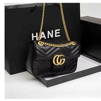 New Classic Leather Diamond-Pattern Chain Bag - Fashionable and Retro Crossbody Bag - Luxurious Designer Shoulder Bag - Handbag