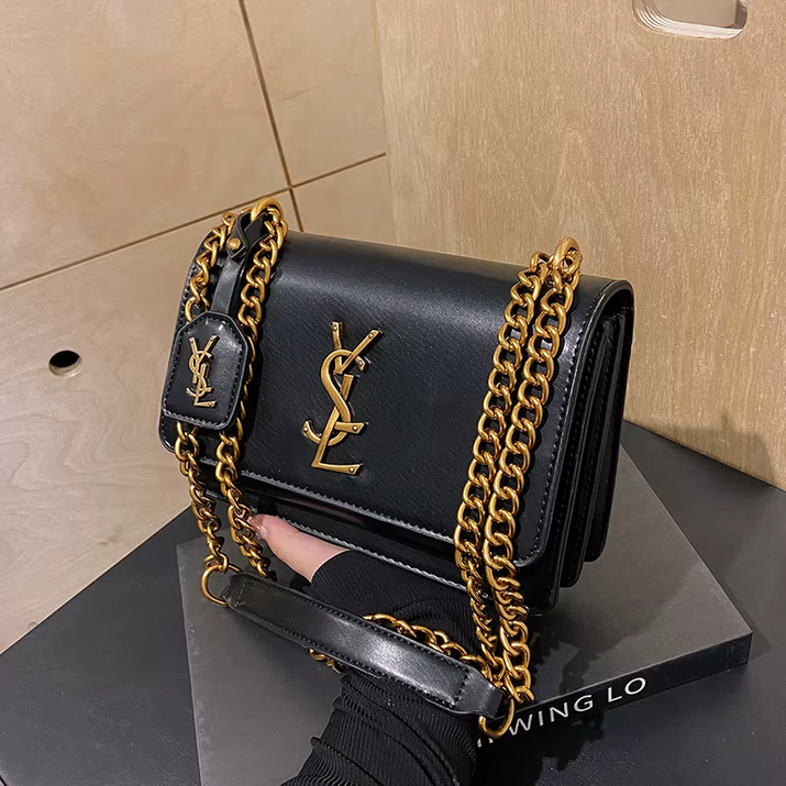 High-End Underarm Bag for Women, 2025 New Style, Chain Strap, Single Shoulder Bag, Trendy Crossbody Bag, Small Square Bag