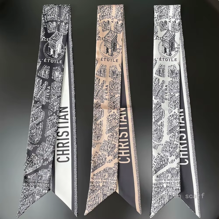 Tarot New Four-Season Versatile Construction Girls Wrap Bag Ribbon Streamer Small Scarf Wholesale Bag Die Luxury Gift