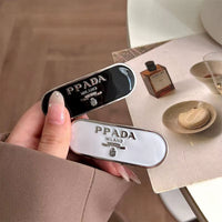Retro Metal Hairpin with Letters, Letter-Edge Clip, Premium Side-Swept Bangs Clip, French-Style New Spring Clip