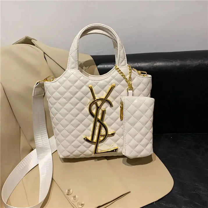 Designer Style Bag - 2025 New Model Classic High-End Casual Mother-And-Daughter Bag, Fashionable Diamond-Patterned Tote Bag