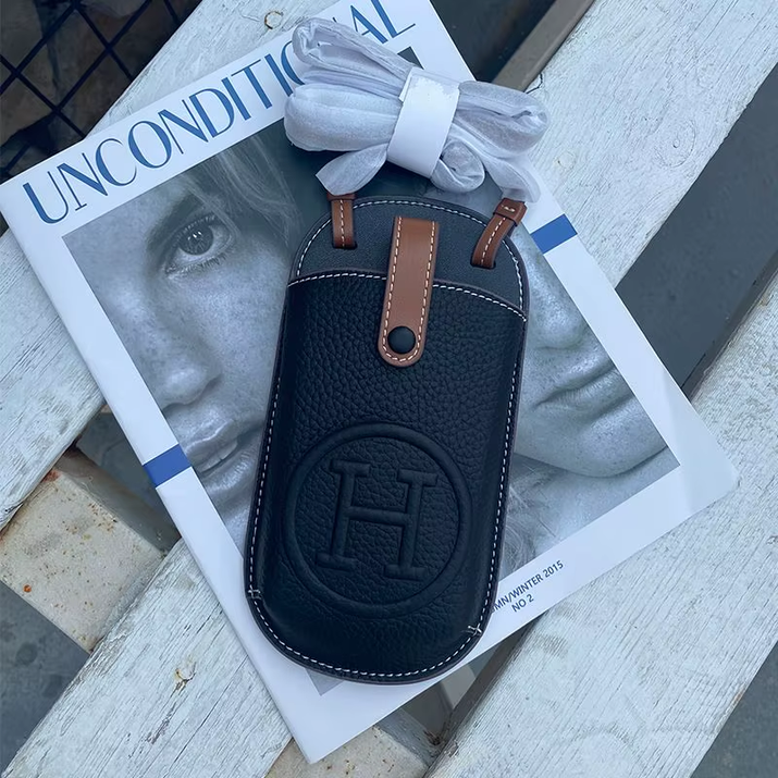 Classic Fashion Mobile Phone Bag - PU Luxury Designer Crossbody Bag - Small Bag with Elegant and High-End Leather Material