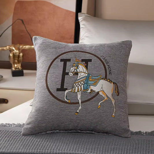 Luxury-Style Fashion Cable Knit Creative Print Soft and Comfortable Throw Pillow Cover